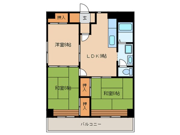 パール岡本ビルの物件間取画像